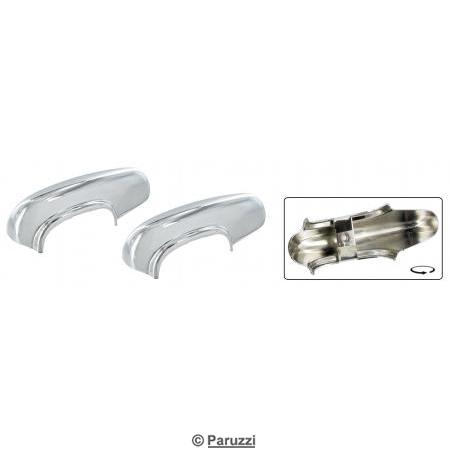 Bumper guards chromed steel (per pair)