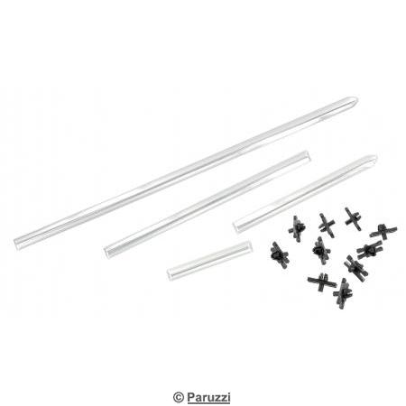 Dash molding set with clips (4-part)