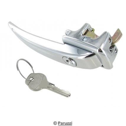 Door handle chrome with lock (each)