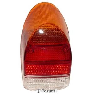 Taillight lens Euro A-quality amber/red/clear (each)