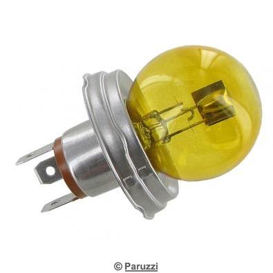 Yellow headlight bulb 6V (each)