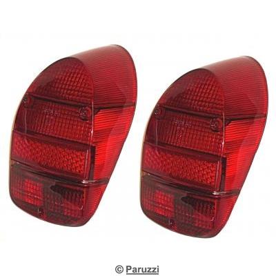 Taillight lens USA red/red/red A-quality (per pair)