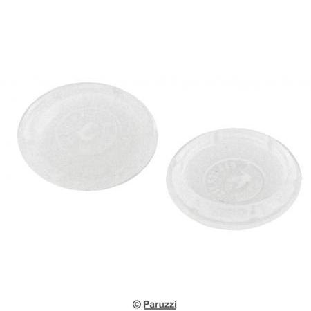 Capuchon demi transparent 24 mm, la paire
