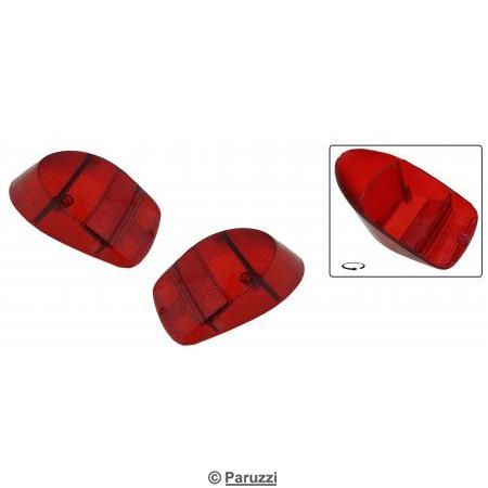 Taillight lens USA red/red/red B-quality (per pair)