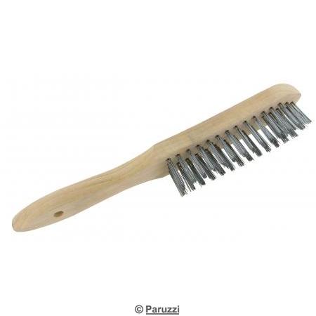 Brosse mtallique avec 3 ranges