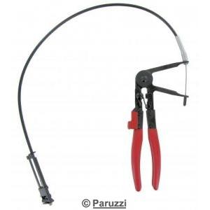 Flexible coolant hose tension clamp plier