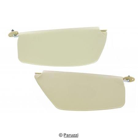 Sun visors without mirror white (per pair)
