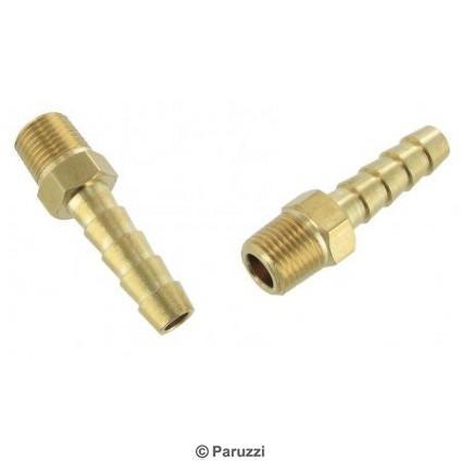 Brass hose barb male threaded (per pair)