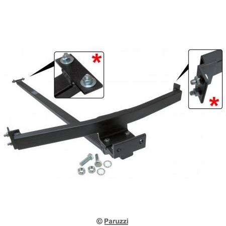 Tow bar bracket with hardware