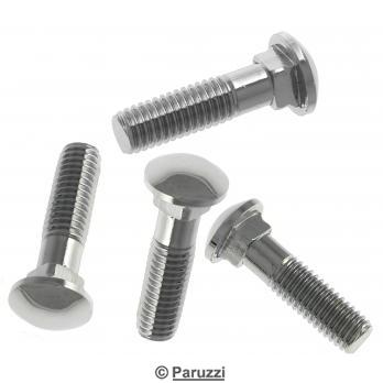 Chromed stainless steel bumper bolts (4 pieces)