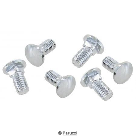 Chromed stainless steel bumper, fog lights or stretcher bolts (6 pieces)