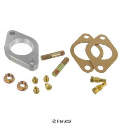 39 mm carburetor to 34 mm manifold adapter and tune-up kit