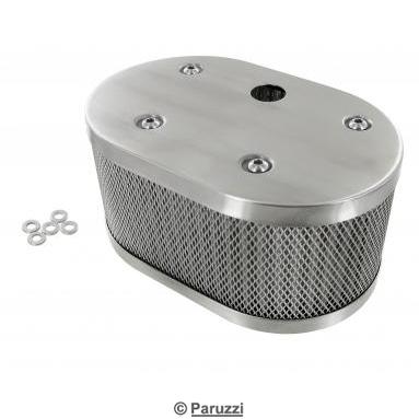Stainless steel Classic style air cleaner with breather hole (each)