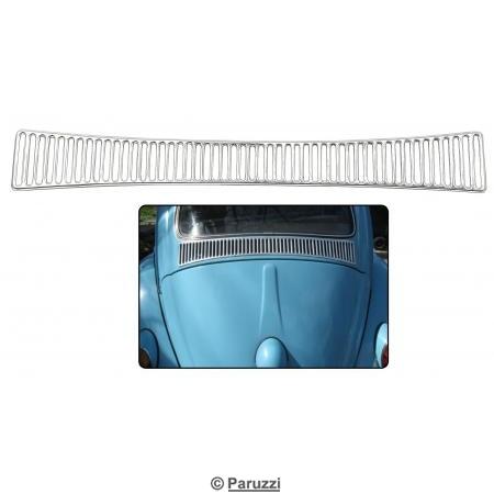 Grilles en aluminium en dessous de la lunette arrire avec 50 trous