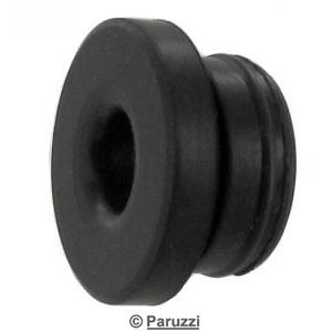 Brake fluid plastic feed pipe or reservoir grommet