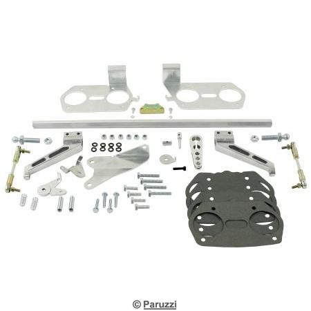 Arbre de commande / tringlerie pour carburateurs Weber ICT, Dellorto DRLA
