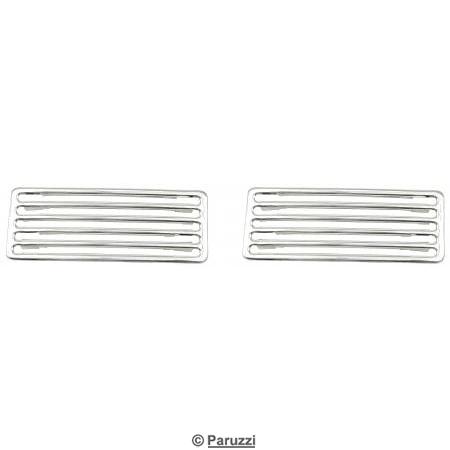 Grilles en aluminium de capot arrire avec 10 trous, lot de 2 pices