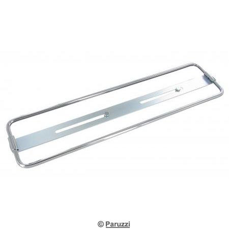 Support de plaque d'immatriculation en aluminium chrom
