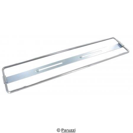 Support de plaque d'immatriculation en aluminium chrom
