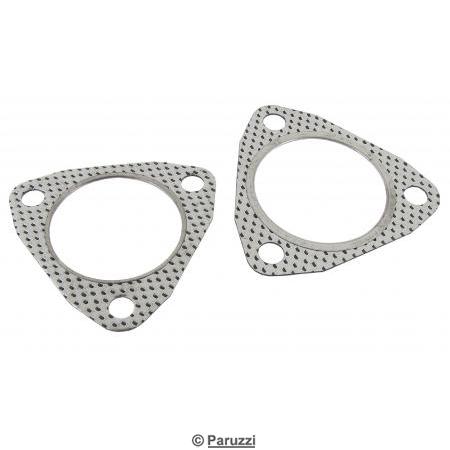 Gasket between exhaust and heat exhanger, intermediate tubes and catalyst (per pair)