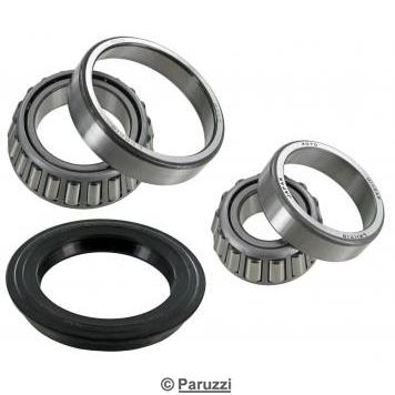 Front wheel bearing kit for disc brakes one side