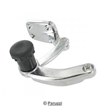 Pop-out latch with black knob left