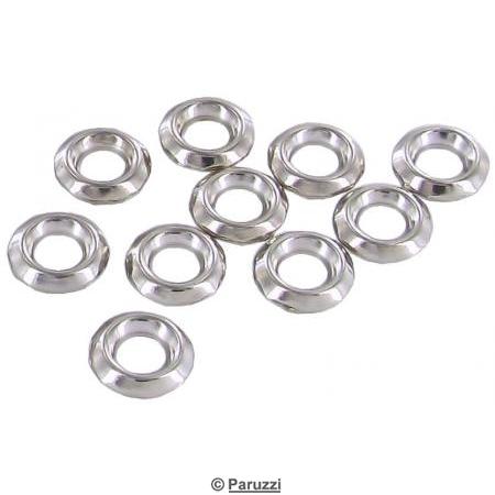 Conical washer polished stainless steel size 4.4 mm (10 pieces)