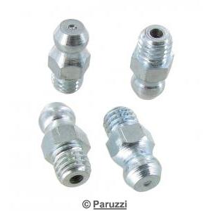 Straight M6 grease nipples (4 pieces)