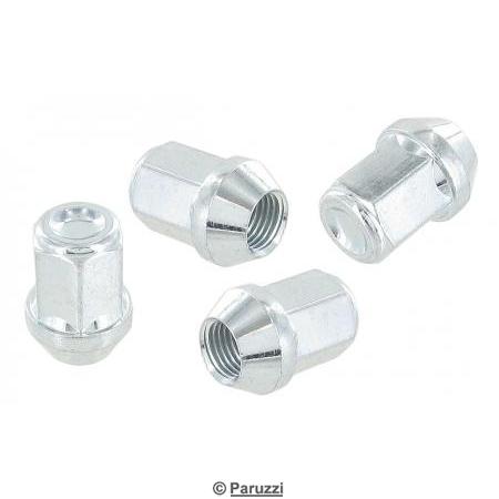 Wheel nuts galvanized steel (4 pieces)