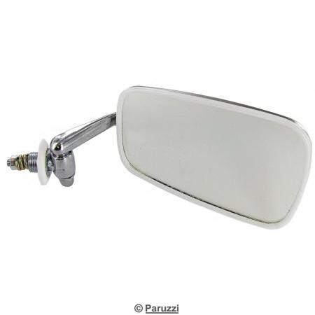 Exterior mirror C-quality chromed steel right