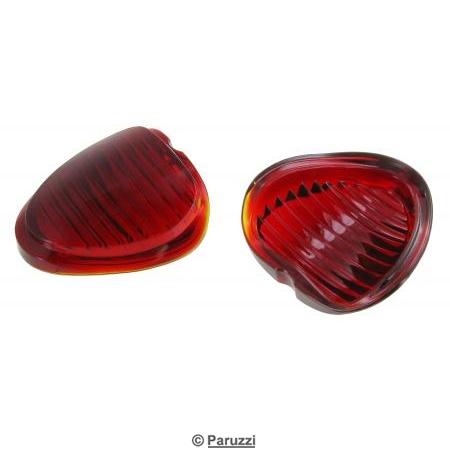 Brake light lenses red (per pair)