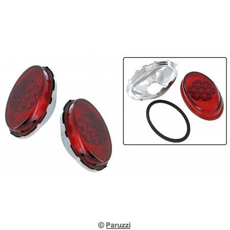 Taillight lens with reflector (per pair)