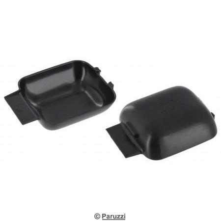 Insert door latch cover plate black (per pair)