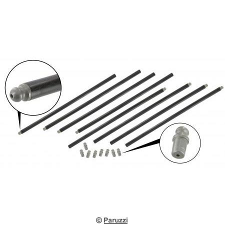 Heavy Duty chromoly blank end pushrods (8 pieces)