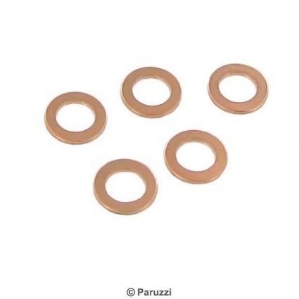 Fuel tank sender and turn indicator lens copper rings (5 pieces)