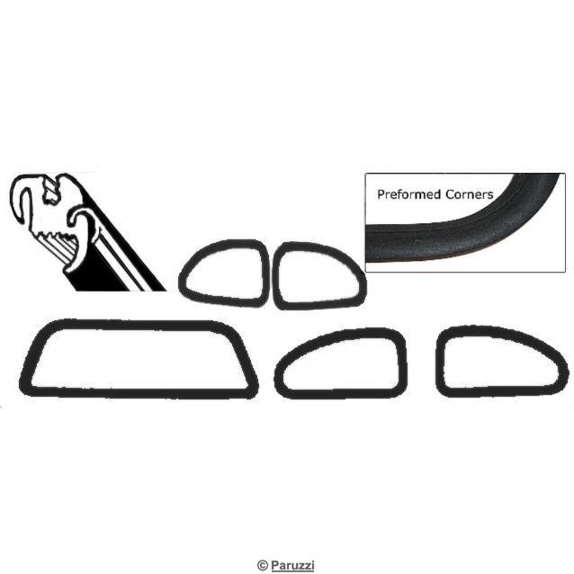 Window seal kit with molding groove (5 pieces)