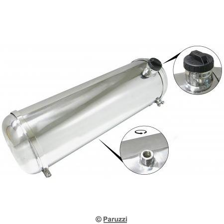Fuel tank 40 liter polished stainless steel