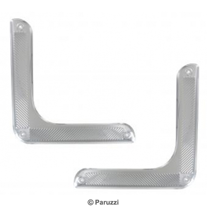 Polished stainless steel door cover guards (per pair)