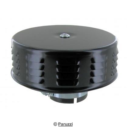 Black louvered air cleaner