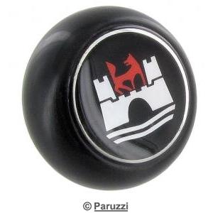 Pommeau/bouton de levier de vitesses noir avec sigle Wolfsburg
