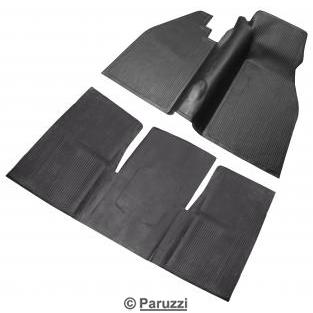 Rubber floor mat set (2-part)