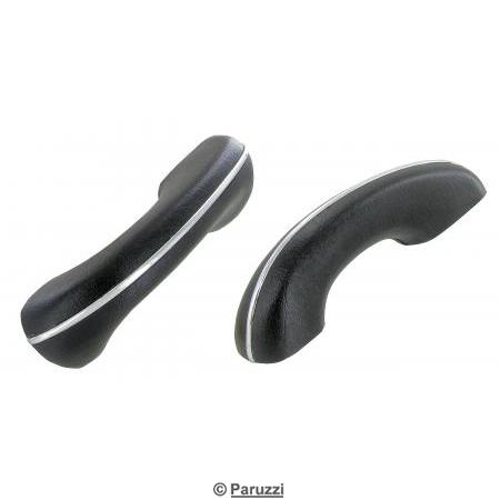 Armrest/Door pull grab handle black (per pair)