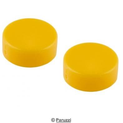 Licence plate cap yellow (per pair)