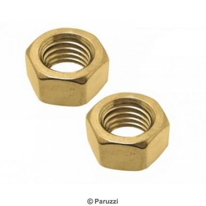 Galvanized steel M12 x 1.50 hex nuts (per pair)