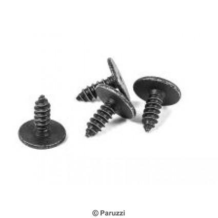 Panelscrews black (4 pieces)