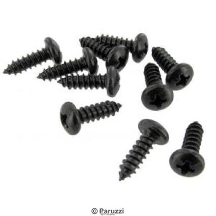 Black oxide panhead screws (10pieces)