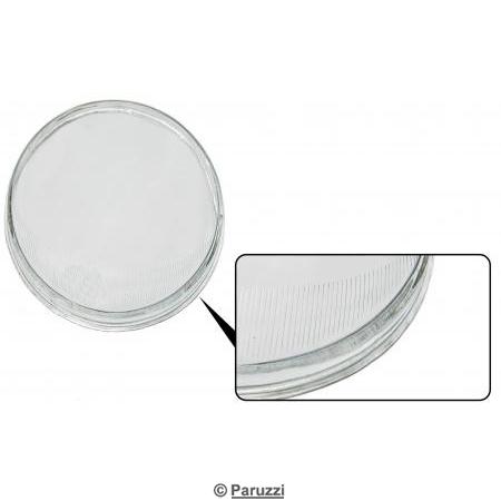 Verre de phare transparent pour Sealed Beam ou unit d'clairage H4 (qualit B), la pice
