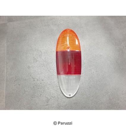 Taillight lens European amber/red/clear (each).
