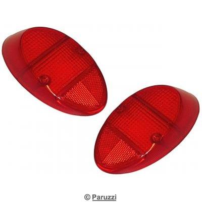 Taillight lens USA red/red A-quality (per pair)