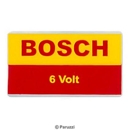 Coil sticker Bosch 6V blue coil